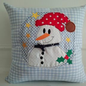 Stickdatei Schneemann doodle 3er SET 20x20cm