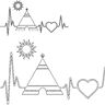 Stickdatei - Camping Liebe 8 Motive Linie Redwork thumbnail number 10