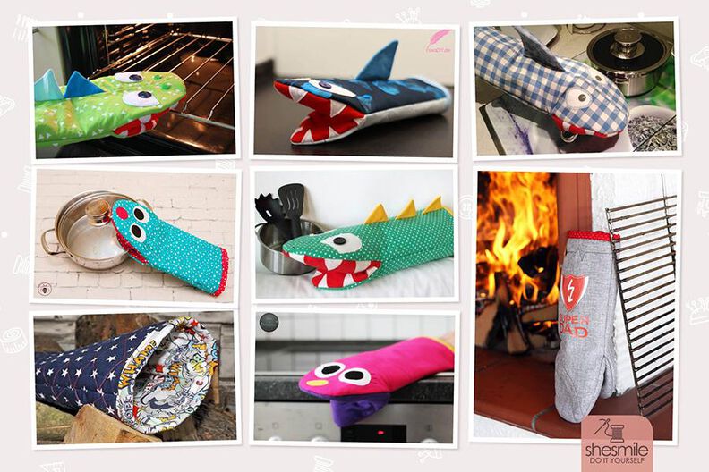 Handschuh für Ofen und Grill "Frederick" (Nähanleitung & Schnittmuster) image number 2