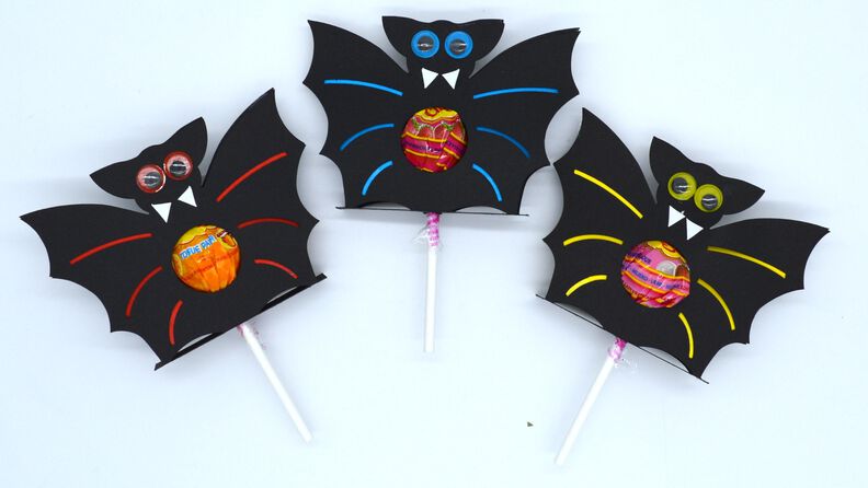 Plotterdatei Fledermaus zum Befüllen für Schokokugel Lolli image number 2