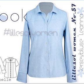 Ebook /Schnittmuster lillesol women No.57 Jerseybluse Leanna