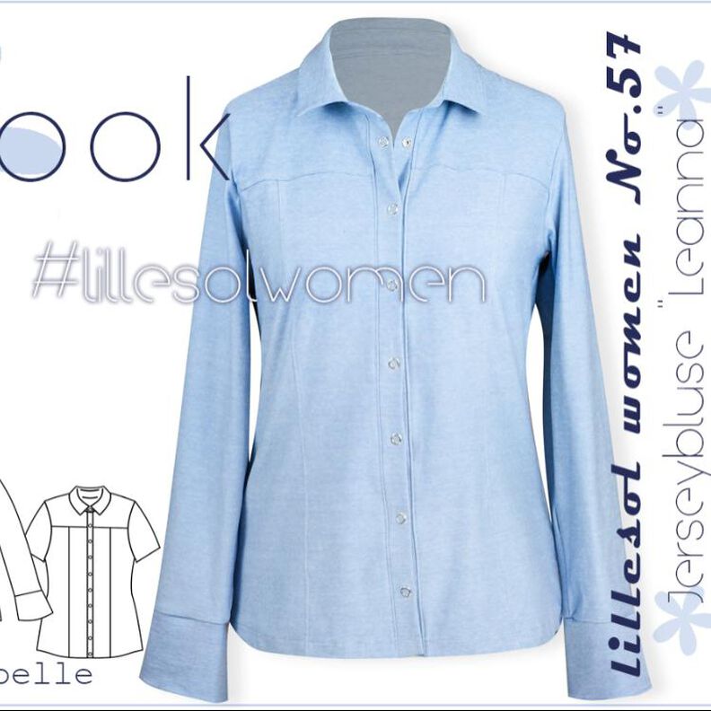 Ebook /Schnittmuster lillesol women No.57 Jerseybluse Leanna image number 1
