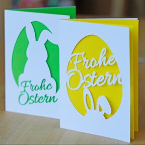 Plotterdatei Frohe Ostern Karte