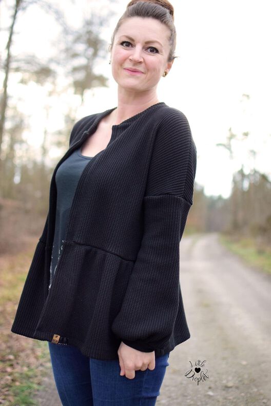 *Ladies Sweater Jacket* Volantjacke, Collegejacke image number 7