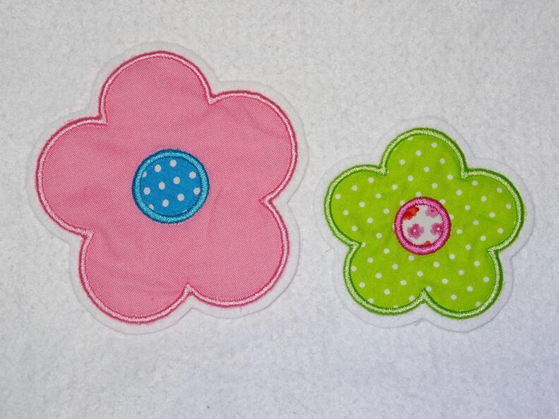 einfache Blumen Stickdatei gefüllt + Appli + doodle Button image number 6
