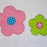 einfache Blumen Stickdatei gefüllt + Appli + doodle Button thumbnail number 6