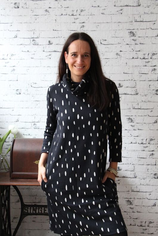 Ella- Damen Kleid oder Pullover Schnittmuster in 34-48 image number 2