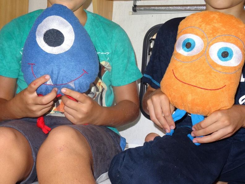 Monster ITH Anh&auml;nger Kissen Stickdatei von 6cm bis 18cm image number 9