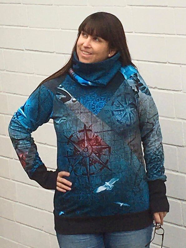 Puzzle Pointed Hoodie Gr. 34-54 image number 5