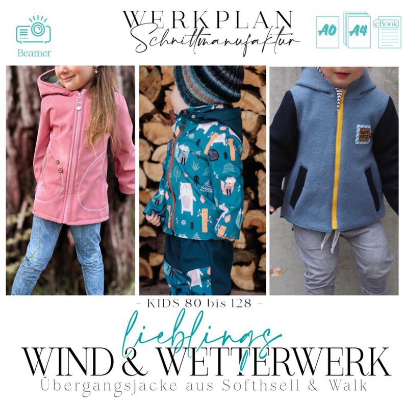 Wind & Wetterwerk | 80 - 128 | Übergangsjacke | A4 & Beamer image number 1