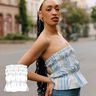 Bandeau Top Schnittmuster Damen XS-XXXL Schulterfrei thumbnail number 1