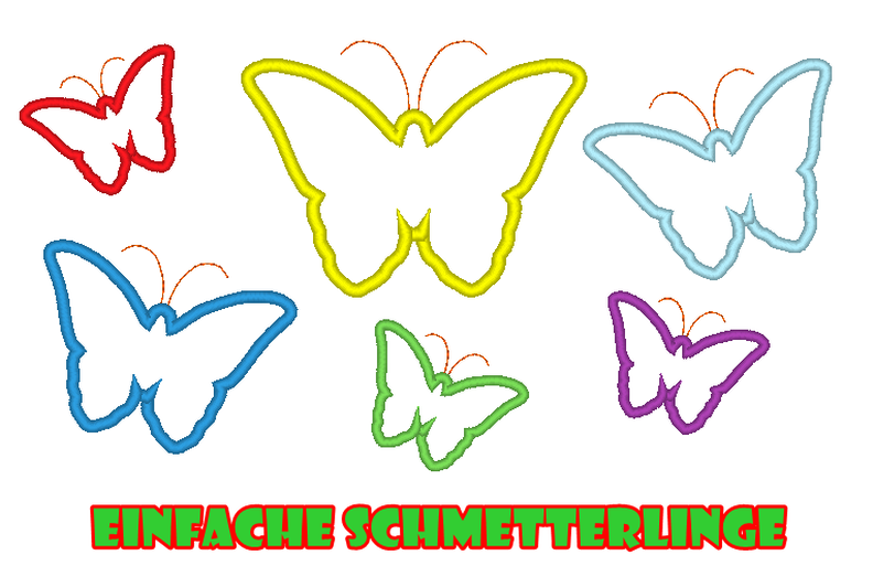 einfacher Schmetterling Stickdatei  image number 1