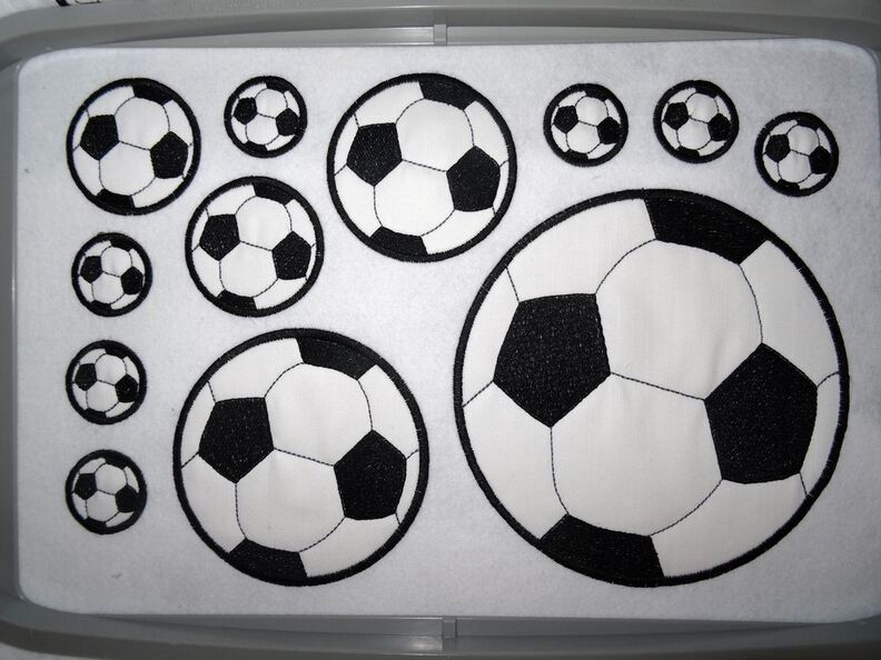 Stickdatei Fussball Fußball image number 3
