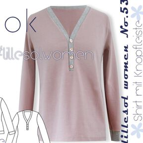 Ebook/Schnittmuster lillesol women No53 Shirt Knopfleiste