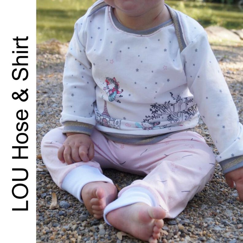 Newborn-Set LOU Hose+Shirt Gr. 50-92 icl. gratis Plottdatei image number 1