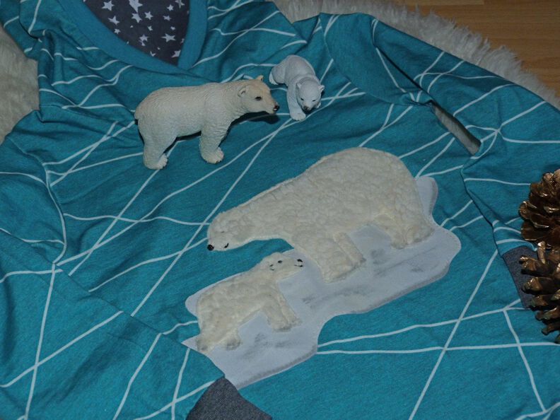 Applikationsvorlage und Nähanleitung Eisbären  image number 7
