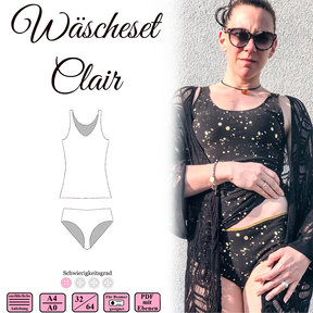 Wäsche-Set Clair - Ebook und Nähanleitung - Gr 32-64