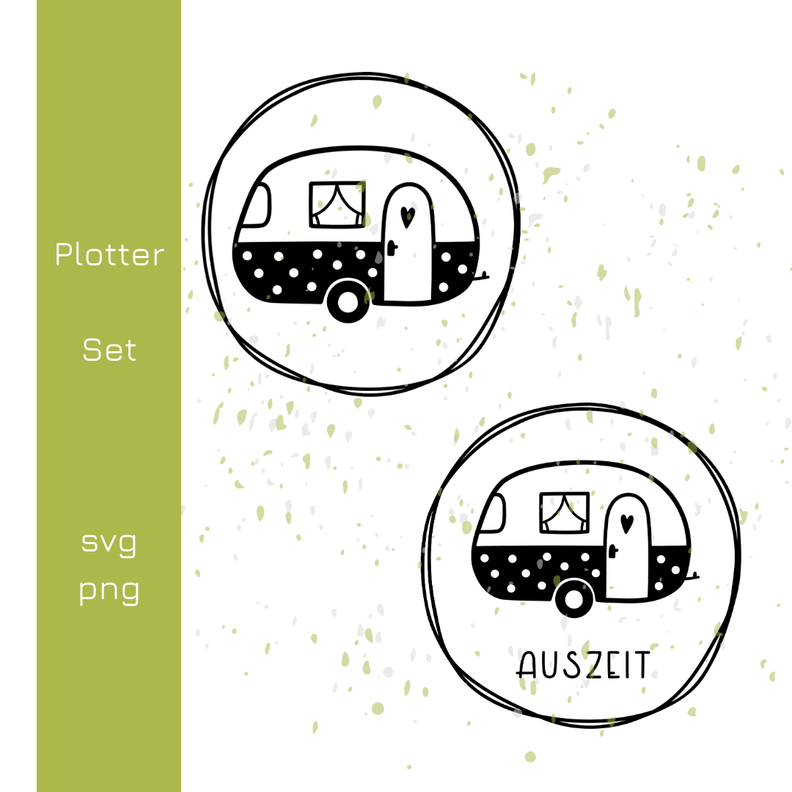 Camper mit Kreis Plotterdatei | DIY Hunger image number 3