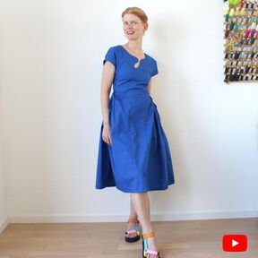 Sommerkleid mini/ midi oder Top mit Schnürung Gr. 32-60