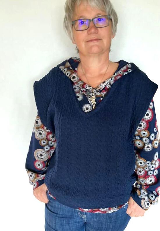 Oversize Pullunder (34-60) BRUNA Damen Schnittmuster image number 10
