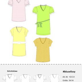Bluse Lissy Gr. 34-54 - A4/A0-Datei