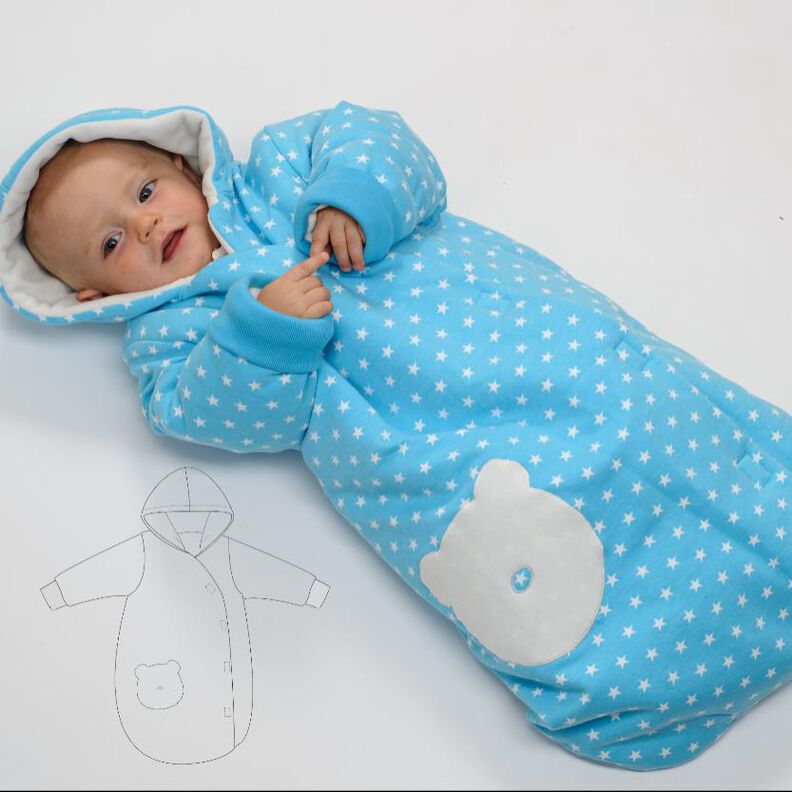 Schnittmuster gefütterter Baby Schlafsack NEVIO image number 1