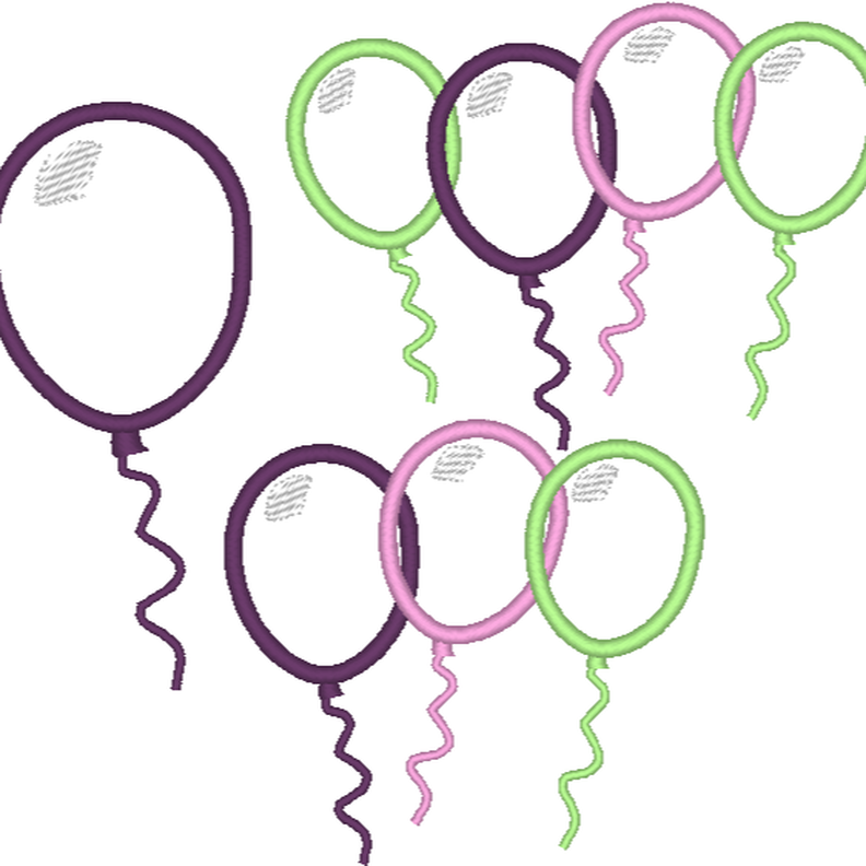 Stickdatei Luftballon image number 1