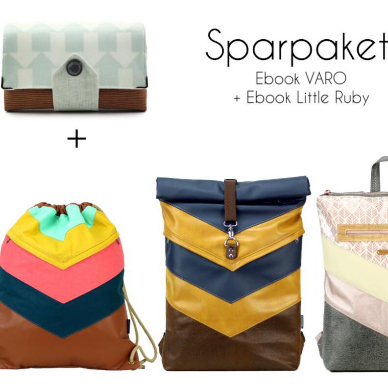 Rucksack VARO + Geldbörse Little Ruby image number 1