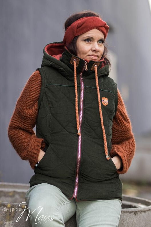 Steppjacke/Weste Damen Schnittmuster Gr. 32-58 -NUKA #35 image number 9