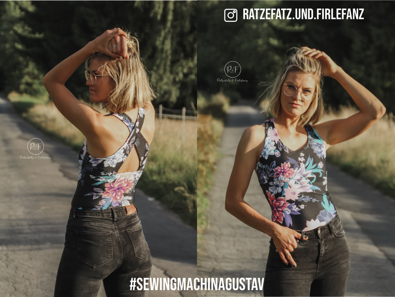 Top mit überkreuztem Rücken Gustav, PDF Schnittmuster image number 8
