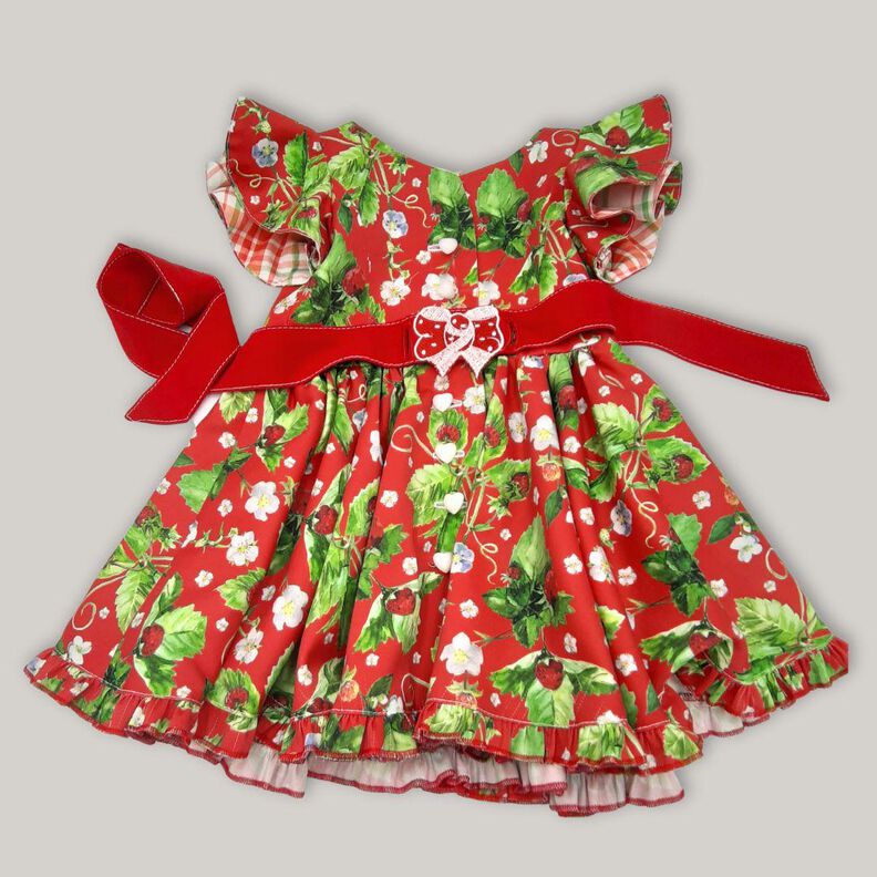 Schnittmuster Kinder Kleid Moni | kurzarm | Flügelärmel | image number 3