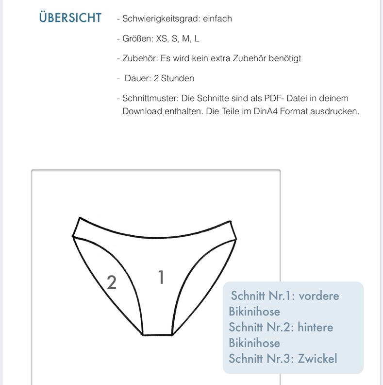 Bikini-Hose #Fia Nähanleitung und Schnittmuster  image number 8
