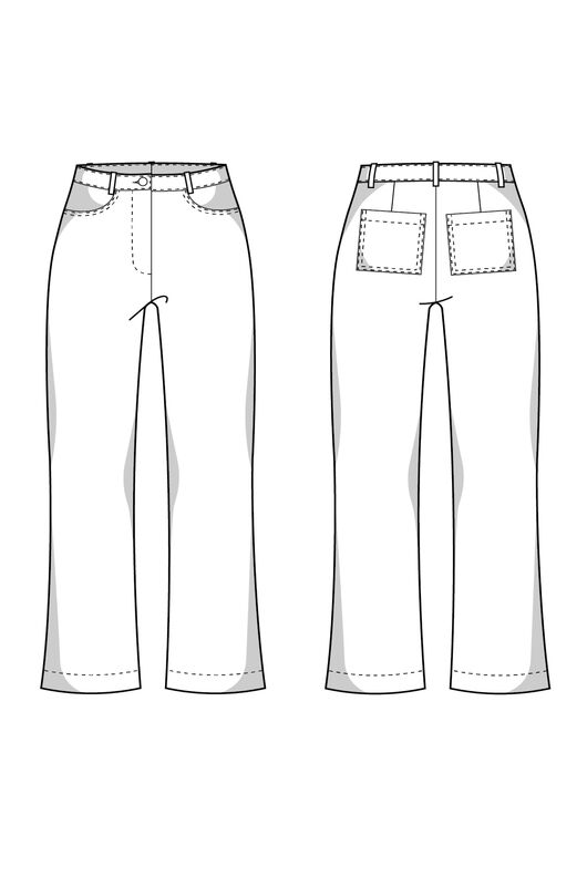 Schnittmuster nach Maß für eine Jeans Hose image number 7