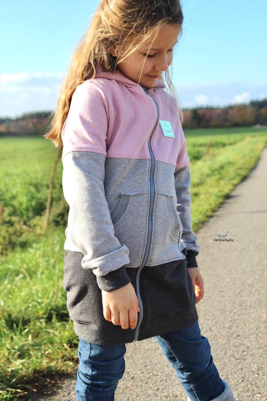 Sweatjacke Kinder - Schnittmuster Gr. 128-176 - CLARA #115 image number 7