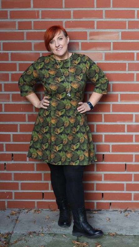 Jerseykleid (34-56) JOIA Kleid mit Abnähern SCHNITTMUSTER image number 2