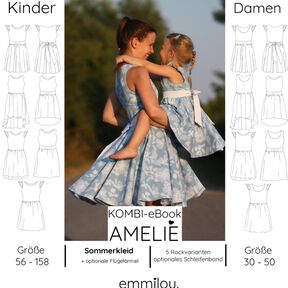 Kombi Sommerkleid "Amelie" Schnittmuster & Nähanleitung