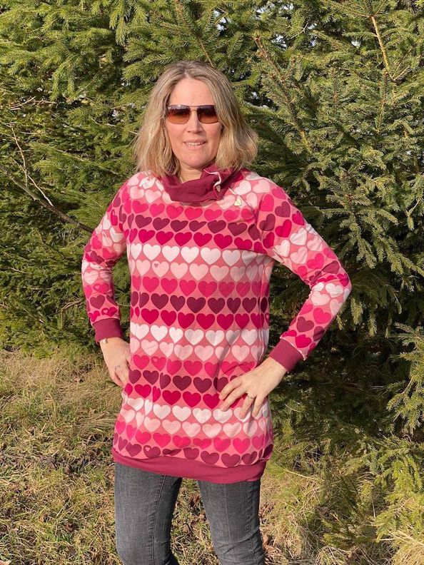 Damen Knopfleisten Pullover BUTTON RAGLAN Gr. XS-4XL (32-54) image number 8