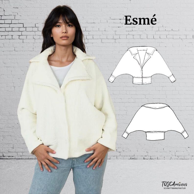Schnittmuster Damen Jacke Esmé Gr. 34-54 Nähanleitung image number 1
