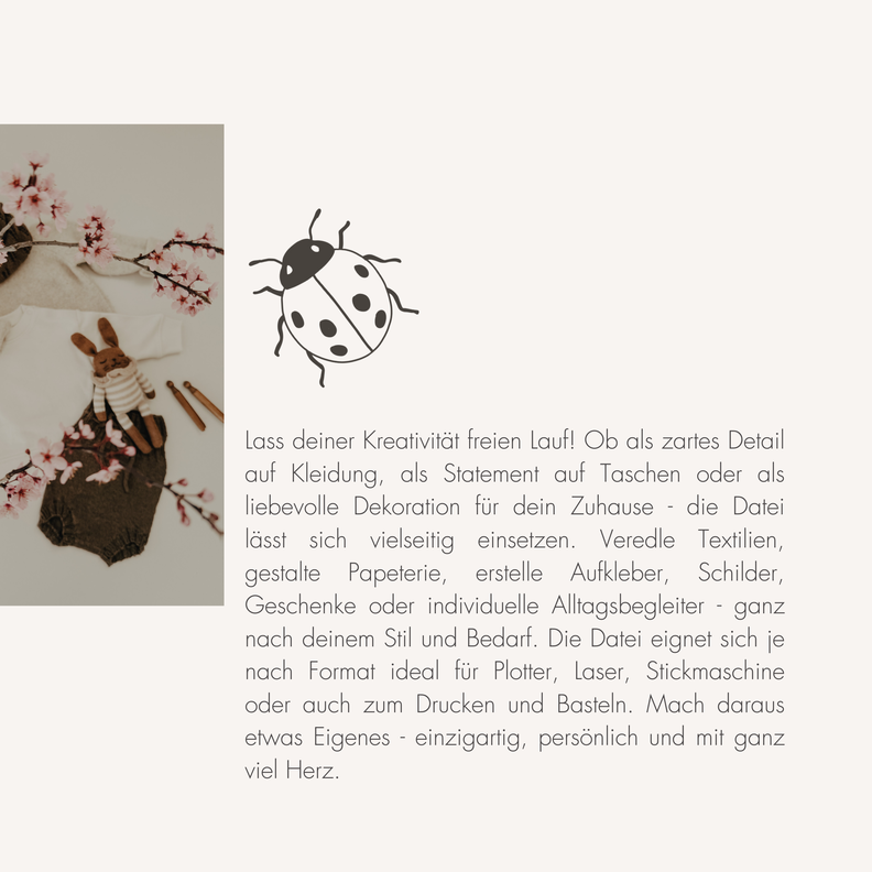 Plotter- und Laserdatei "MARIENK&Auml;FER" SVG PNG image number 8