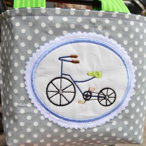 Stickdatei Fahrrad 3er SET 10x10cm