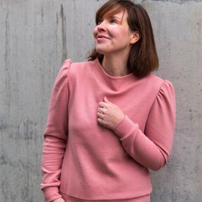 Björk Pullover mit Puffärmeln Gr. 34 -50