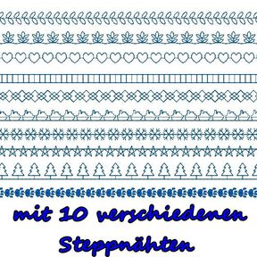 Kissenhülle 2 leer für eigene Motive und Name ITH Stickdatei