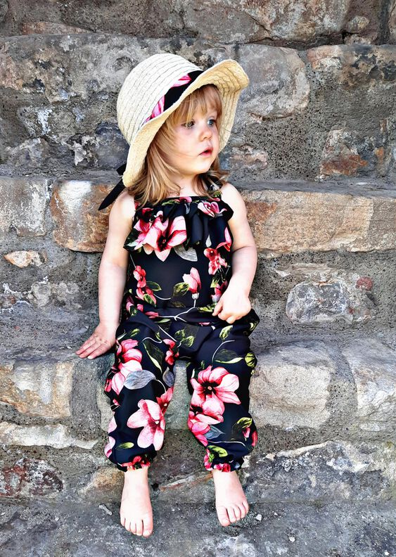 lovely jumper 74-104 Jumpsuit Romper Rüschen Baby image number 2