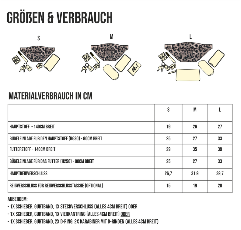 Bauchtasche Benno / 3 Größen S-M-L image number 11