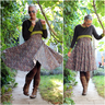 Becky Gr. 32 bis 48 Set aus Crop-Oberteil und Drehkleid thumbnail number 9