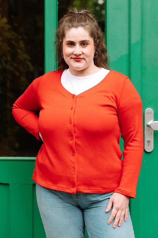 Cardigan Schnittmuster Damen XS-XXXL Strickjacke image number 4