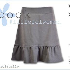 Ebook / Nähanleitung Damen Jersey-Stufenrock