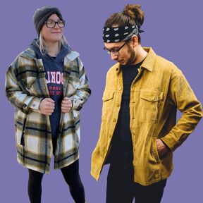 Unisex Hemdjacke Shacket Hemd LUWES ♥ Gr. XS-XXL