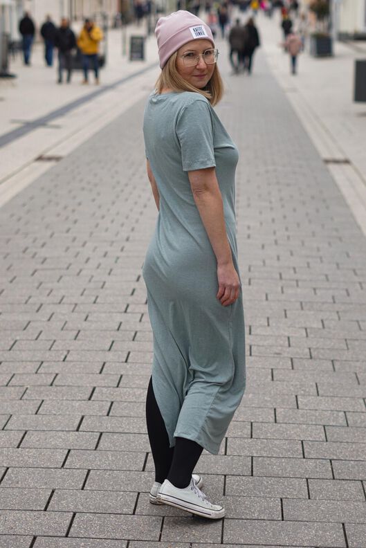 lovely elegant dress 34-56 Maxikleid Longpullover Kleid image number 7