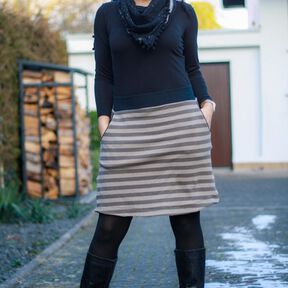 *Ladies Basic Skirt* Basic Rock, gerader und runder Saum
